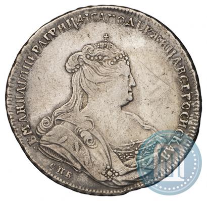 Фото 1 рубль 1738 года СПБ "Петербургский тип"