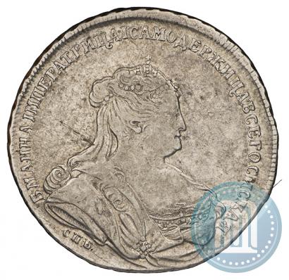Фото 1 рубль 1738 года СПБ "Петербургский тип"