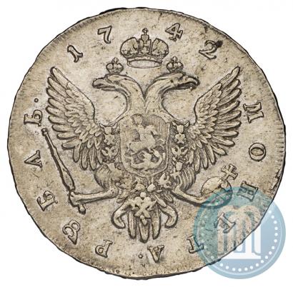 Фото 1 рубль 1742 года СПБ 