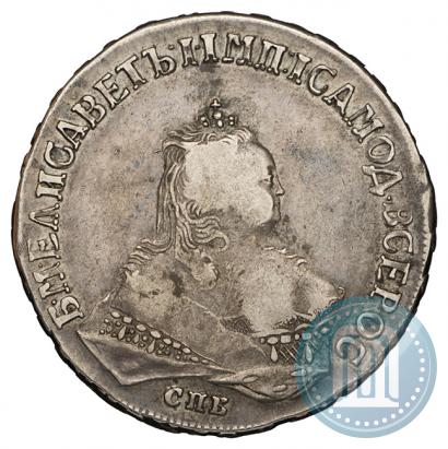 Фото 1 рубль 1749 года СПБ 