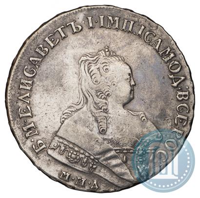 Фото 1 рубль 1752 года ММД-Е 