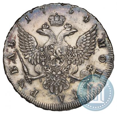 Picture 1 rouble 1754 year СПБ-IМ "Portrait by Benjamin Scott"