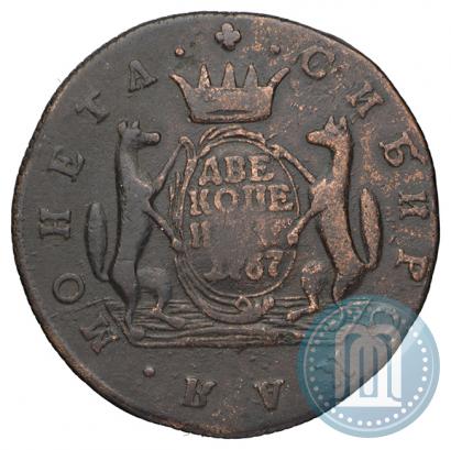 Picture 2 kopecks 1767 year КМ 