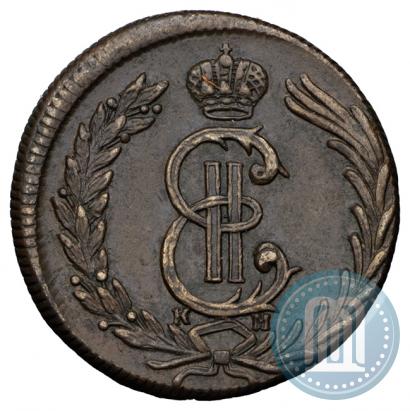 Фото 2 копейки 1780 года КМ 
