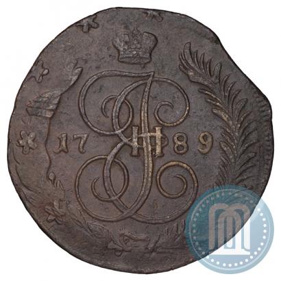 Фото 5 копеек 1789 года ММ 