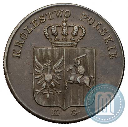 Picture 3 grosze 1831 year KG "Polish uprising"