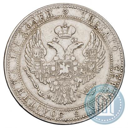 Picture 3/4 roubles - 5 złotych 1835 year MW 