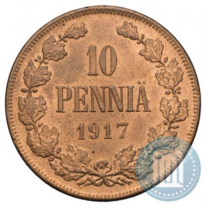 Picture 10 pennia 1917 year  
