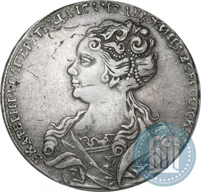 Picture 1 rouble 1726 year  "Moscow type, portrait turned to the left"