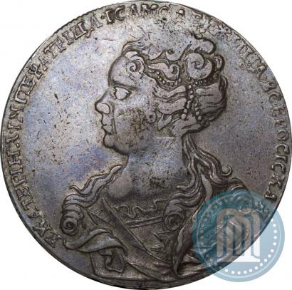 Picture 1 rouble 1726 year  "Moscow type, portrait turned to the left"