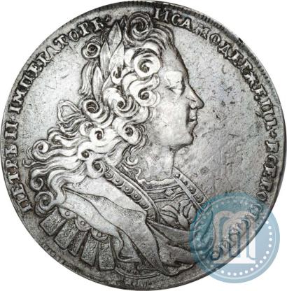 Фото 1 рубль 1727 года  "Московский тип"