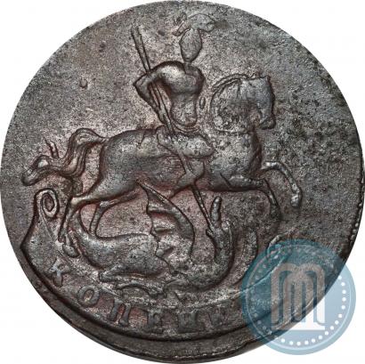 Picture 1 kopeck 1760 year  