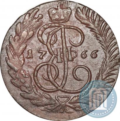 Фото 2 копейки 1766 года ММ 