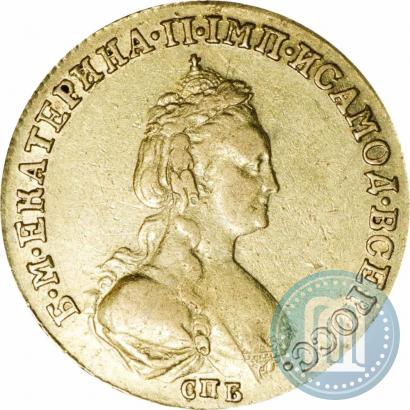 Фото 5 рублей 1782 года СПБ 