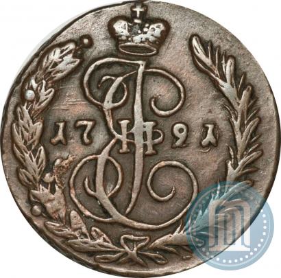Picture 1 kopeck 1791 year ЕМ 