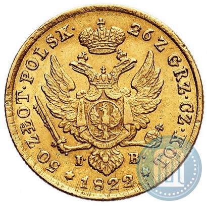 Picture 50 złotych 1822 year IB 