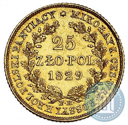Picture 25 złotych 1829 year FH 