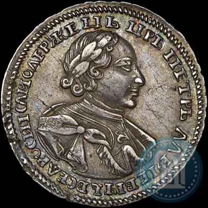 Picture Poltina 1720 year  "Portrait in armour"