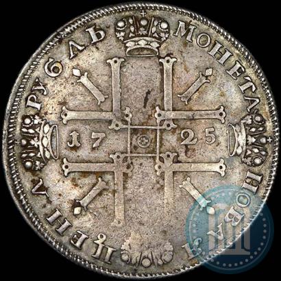 Picture 1 rouble 1725 year СПБ "Sun rouble, portrait in armour"