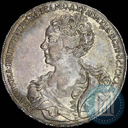 Picture 1 rouble 1726 year  "Moscow type, portrait turned to the left"