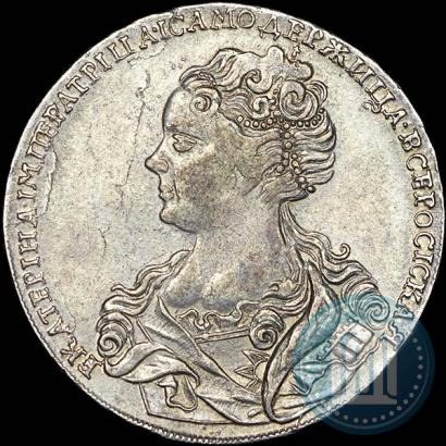 Picture 1 rouble 1726 year  "Moscow type, portrait turned to the left"
