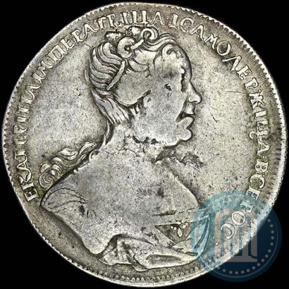 Picture 1 rouble 1726 year СПБ "Petersburg type, portrait turned to the right"