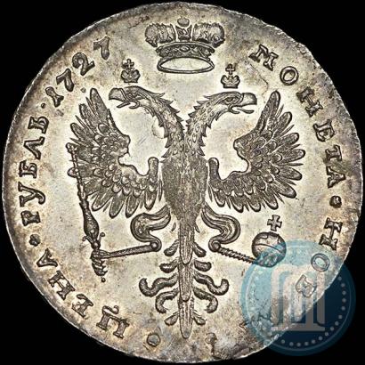 Picture 1 rouble 1727 year  "Moscow type, portrait turned to the right"