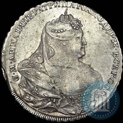 Picture 1 rouble 1737 year  "Portrait by Gedlinger"