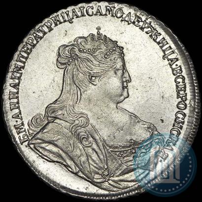 Picture 1 rouble 1738 year  "Petersburg type"