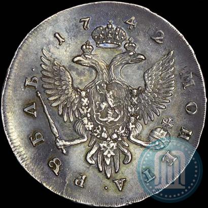 Picture 1 rouble 1742 year СПБ 