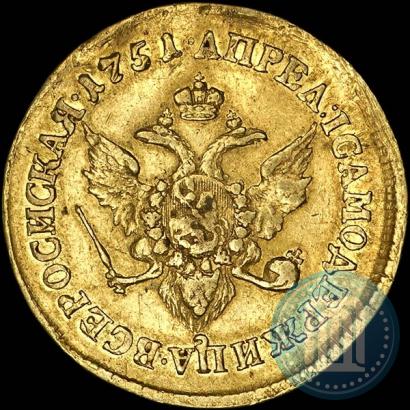 Picture 2 ducats 1751 year  "Eagle on the reverse"