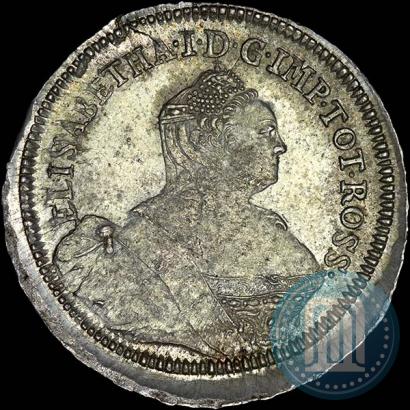 Picture 24 kopecks 1757 year  "For Livonia"