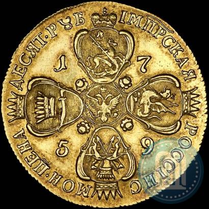 Фото 5 рублей 1759 года СПБ 