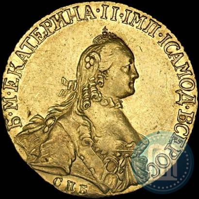 Фото 5 рублей 1764 года СПБ 