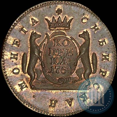 Picture 1 kopeck 1764 year  