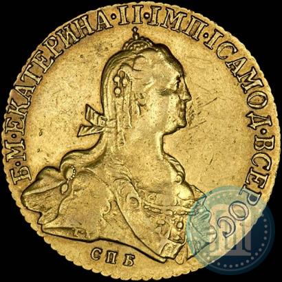 Picture 10 roubles 1775 year СПБ 
