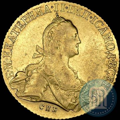 Фото 10 рублей 1775 года СПБ 