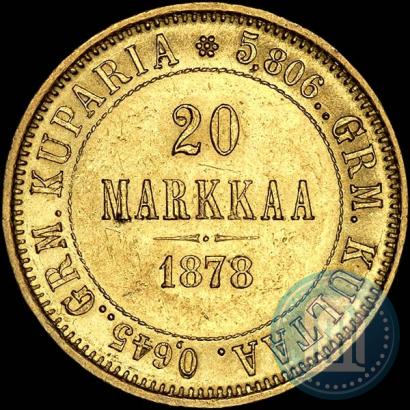 Picture 20 markkaa 1878 year S 
