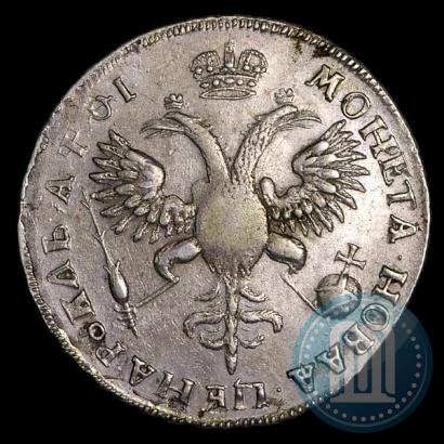 Фото 1 рубль 1719 года OK "Портрет в латах"