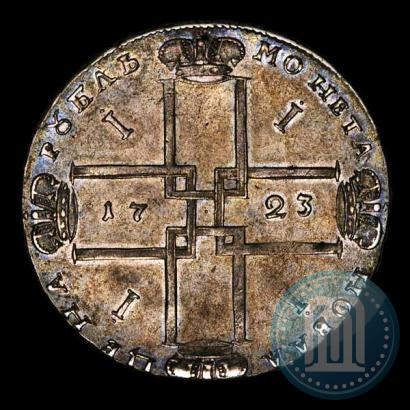 Фото 1 рубль 1723 года OK "Портрет в горностаевой мантии"