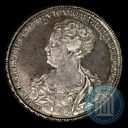 Picture 1 rouble 1725 year СПБ "Petersburg type, portrait turned to the left"