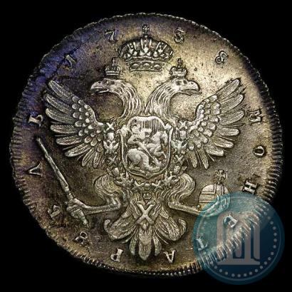 Picture 1 rouble 1738 year СПБ "Petersburg type"