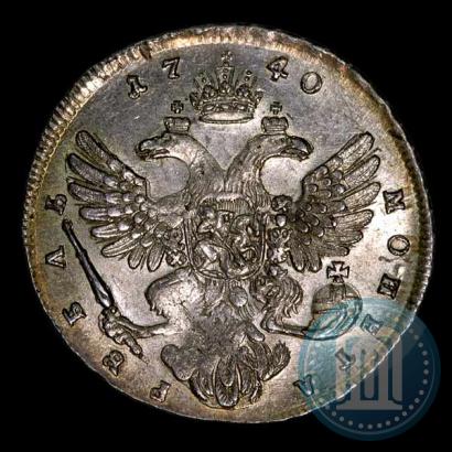 Picture 1 rouble 1740 year  "Moscow type"