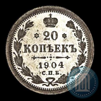 Picture 20 kopecks 1904 year СПБ-АР 