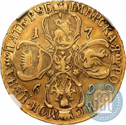 Фото 5 рублей 1769 года СПБ 