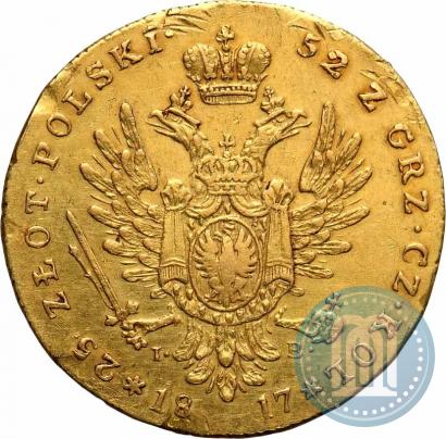 Фото 25 злотых 1817 года IB 