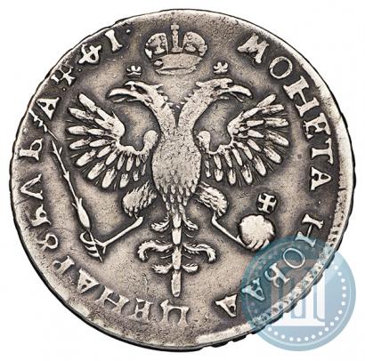 Фото 1 рубль 1719 года OK "Портрет в латах"
