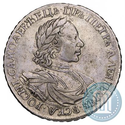 Picture 1 rouble 1719 year OK-IL-L "Portrait in armour"