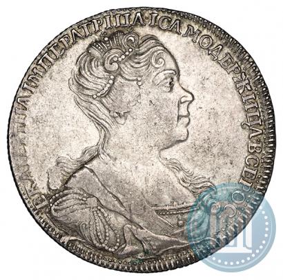 Picture 1 rouble 1726 year СПБ "Petersburg type, portrait turned to the right"