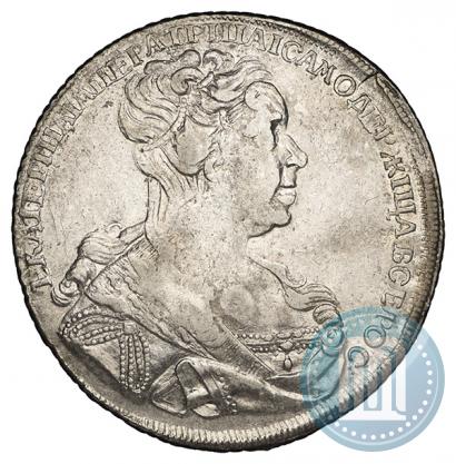 Picture 1 rouble 1727 year СПБ "Petersburg type, portrait turned to the right"